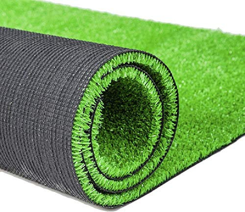WCS Kunstrasen-Imitat-Garten-Rasen-Wolldecke, grün, verwendbar für Boden-Balkon- und Terrassendekoration im Freien, Stapelhöhe 8MM, Größe 6 (Size : 1mx5m)