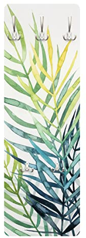 Bilderwelten Garderobe - Tropisches Blattwerk - Palme, Größe HxB:119cm x 39cm