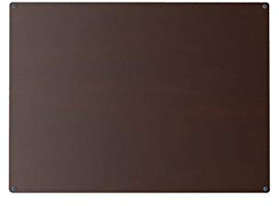 Pizarra magnética de pared de acero 60 x 44 escribible con rotulador (marrón)