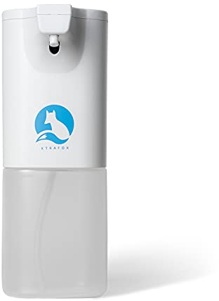 XTRAFOX® Distributeur de désinfection automatique de qualité supérieure avec support mural et instructions en allemand Blanc 350 ml Désinfection sans contact avec capteur automatique Pour