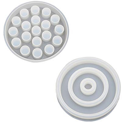 EXCEART 2piezas Molde De Pegamento Para Cristales De Silicona Molde De Almacenamiento De Herramientas De Jardín De Flores Material De Silicona Función De Color