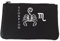 Syl'la Signe Astrologique Scorpion Petit Porte Monnaie en Cuir Porte cles Noir