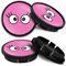 SkinoEu Kompatibel für VW Nabendeckel 66mm 5G0601171 Radnabenabdeckung für Alufelgen Felgendeckel Nabenkappe Radkappen Rosa CR 44