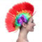 FOMIYES Regenbogen-Irokesen-Perücke, leuchtende Clown-Perücke, Maskerade, Punk-Irokesenschnitt Hahnenkammhaar Cosplay-Perücke Verkleidungszubehör Rollenspiel, Partybevorzugung für Cosplay Halloween