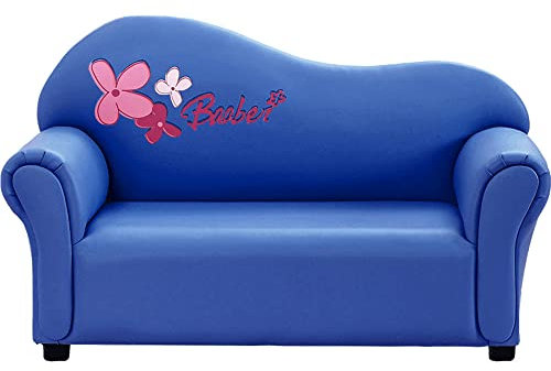 ZESLIV Kindersofa Kindersessel Relaxstuhl Mädchen Polstersessel Lesesessel Minisofa Lil Sofa Armlehnstuhl Lesesessel Fernsehsessel für Wohnzimmer Kinderzimmer Dunkelblau