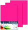 RAYLU PAPER – Tonpapier A4, 100 Stück Kartonpapier 180g/m², 210 x 297 mm, professionelle farbige Kartons für Büro, Kopierpapier, Buntes Papier zum Basteln (Fuchsia)