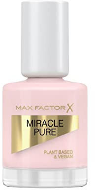 Max Factor Smalto Unghie Miracle Pure Nail Colour, Smalto 100% Vegano, con Formula Traspirante, Asciuga Velocemente, Formato 12 ml, Colore 220 Cherry Blossom