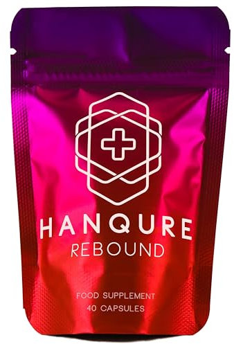 Hanqure Rebound, Includes Vitamin B1, B6, B12, & C, Magnesium + Rosemary Leaf Extract | Food Supplement, 40 Vegan Capsules, Made in The UK