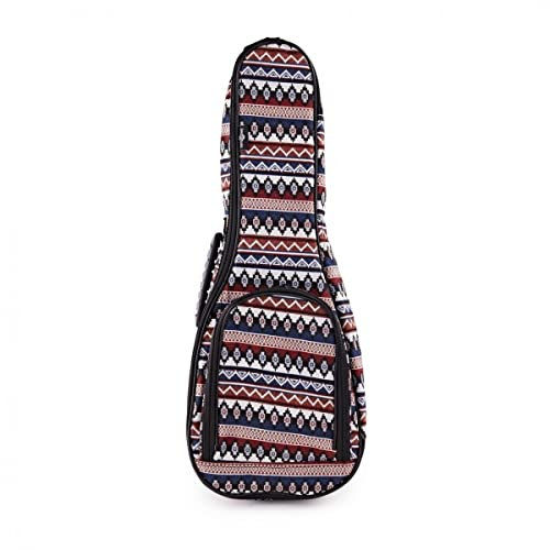 Gear4Music Konzert Ukulele gepolstert Gig Bag 25mm Polsterung Aztec Design