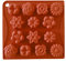Selecto Bake 14 stampi in silicone per cioccolatini, decorazioni floreali per torte, fondente, pasta di zucchero, fiori, per cera, sciogliere rose, candele