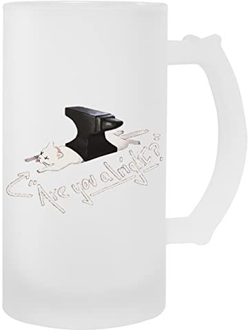 Hopestly Are You Alright. Lovejoy Cat Transparent Becher Bier Herren Damen Mug Beer