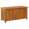 homiuse Garten-Aufbewahrungsbox Auflagenbox Gartenbox Aufbewahrungstruhe Gartentruhe Garten Wasserdicht Gartenbox Klein Auflagenbox Holz 113x50x58 cm Massivholz Akazie Wasserabweisender Auskleidung