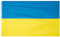 MUWO Flagge Nations Together 90 x 150 cm Nationalmanschaften, doppelseitige Gartenflagge, wetterfeste Fanflagge, Fußballflagge Polyester Länderfagge Deutschland mit Ösen (Ukraine)