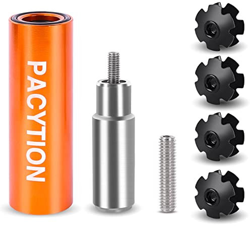 Bike Bicycle Fork Star Nut Setting Tool, MTB Star Nut Tool with 2 Spare Special Screws and 4 Star Nuts , Foundation Star Nut Setter Installation Tool Installer Install Tool (for 1-1/8 Fork Tubes)