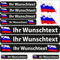 INDIGOS UG Fahrrad Aufkleber Slowenien - 13 Fahnenaufkleber wehend - Sticker selbst gestalten - Autoaufkleber- Motorrad - Namensaufkleber wasserfest personalisiert - Wunschtext
