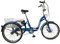 SCOUT Elektrisches Dreirad, 24-Zoll-Räder, Klapprahmen, 6-Gang, 12,8 Ah, 250 W, elektrisches Dreirad, klappbares elektrisches Dreirad (mattblau)