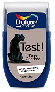 Dulux Valentine Peinture Testeur Crème de Couleur - Murs et Boiseries - Mat - Couleur Terre Cendrée 30 ml