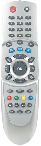 AULCMEET TM-3000D Replacement Remote Control Compatible with Technomate Digital Satellite Receiver TM 3400,TM 3500 USB,TM 3000,TM 3150,TM 3200,TM 3300