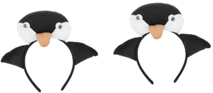 WRITWAA 2stücke Süßes Pinguin-haarband Für Junge Mädchen Gelbes Schnabel Blau Pinguin Kopfschmuck Für Karneval Halloween Cosplay Und Partys Perfektes Für Mädchen Und Jugendliche