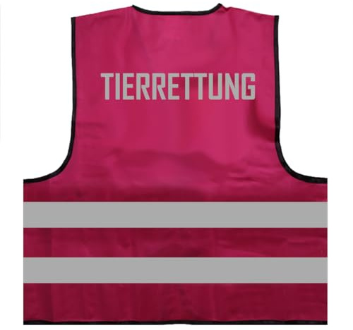 Tierrettung Warnweste BZW. Signalweste mit reflektierendem Aufdruck ID: 901