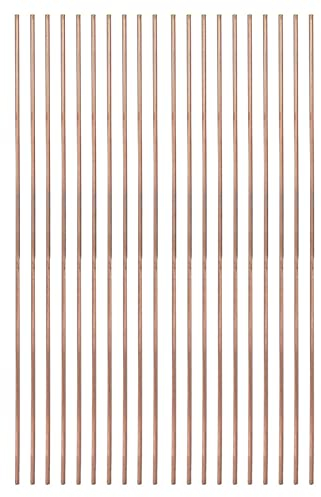 Paquet de 20 Baguettes de Soudage en Cuivre Phosphoreux, Baguettes de Soudage Rondes en Cuivre Phosphoreux de 2,5 Mm de Diamètre pour Climatisation et Réfrigérateurs