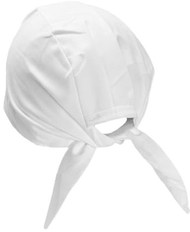 Cotton Durag Biker Skull Cap Bandana with Tie Back Strings Patka Style