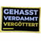 Gehasst, Verdammt, Vergöttert Aufnäher/Patch zum aufnähen oder aufbügeln | passend für Böhse Onkelz Musik-Fanbekleidung