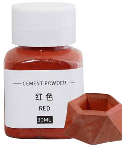 Colorant de ciment de couleur pigmentée, 30 ml de poudre de pigment d'oxyde, poudre de couleur de pot de fleurs de ciment pour béton, ciment, mortier, joint, gypse, plâtre, 28,3 g