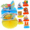 Abaodam 9St Sommerparty-Dekorationen Strandtisch hawaiianische Leis Sommerparty Dekoration Tropische Partydekoration hawaiianische Partydekoration Tischdekoration in Wabenform Papier