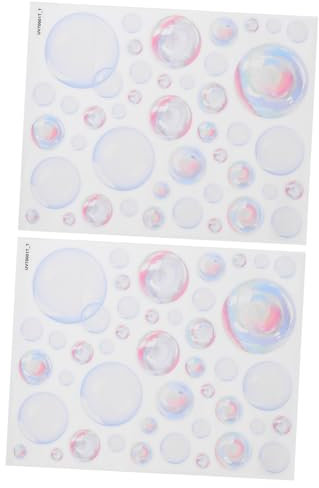 Wandaufkleber Wandtattoo Blasenmotiv 2 Bögen PVC für Zuhause