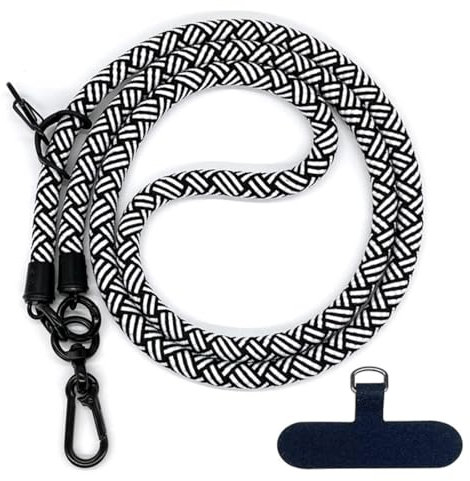 SGERUFZ Universal Cuerda para Móvil Ajustable, Cordón Desmontable para Colgar, Compatible con Todas las Fundas de Smartphones