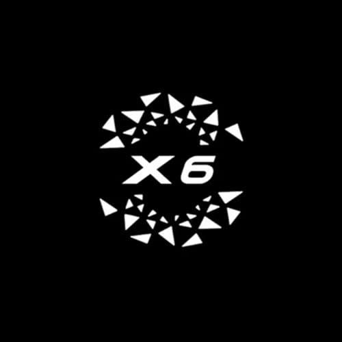 MKNHCGSZ Luce di Benvenuto della Porta del LED Decora per BMW X6, Luci Proiettore Porta di Logo 2PCS Illuminazione Sottoscocca Ingresso Lampada Emblema,C