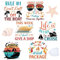 Eiapadeor Cruise Door Decorations Magnetic - 6 Pcs Sea Navigation Cruise Door Magnets Funny Boat Anchor Magnetic Stickers Cruising Essentials for Carnival Cabin Party Fridge Whiteboard Decor