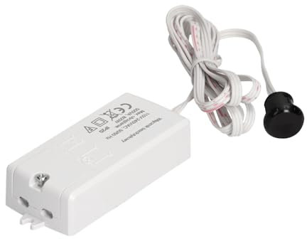 Miratic Interruptor Bipolar sin Contacto con Sensor de Movimiento – IP20 Alcance 0,05 m 500 W Máx, Compatible con LED hasta 125 W – Blanco