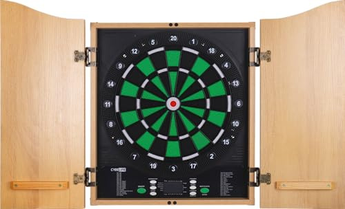 CyeeLife Electronic Dartboard mit Soft Darts und Zusätzliches Zubehör,8 Players&34 Games&255 Variations
