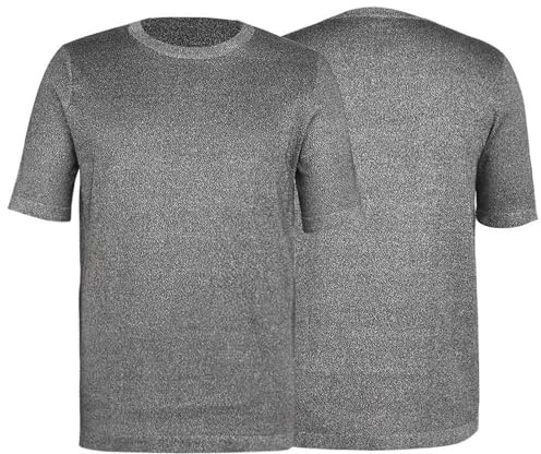 Générique T-Shirt De Protection pour Homme, Double Protection Anti-Coupure Et Anti-Couteau, Équipement De Protection À 5 Niveaux, Gilet Anti-Couteau pour Homme, T-Shirts Doux Et Respirants(Short,M)