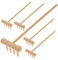 YOSADIER Lot de 6 Mini Râteaux Zen pour Bac à Sable Outils Décoratifs Râteaux de Jardin Miniatures Pratiques et Créatifs pour Contemplation et Décoration de Bureau