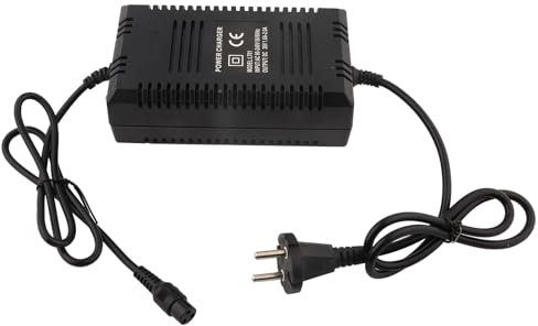 Ejoyous Chargeur 36 V, Chargeur Plomb-Acide, Chargeur de Scooter électrique, Chargeur de Batterie de Scooter électrique, Chargeur à Rouleaux avec Technologie PWM VBLK (Prise UE)