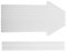 Sxmrmnx Panneaux de Cour en Forme de Flèche Vierge avec Piquets, Paquet de 5 Panneaux de Cour Directionnels Vierges Blancs de 17 X 6 Pouces pour Mariage, Panneaux de Cour en Flèche