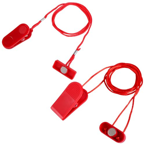 lasuroa 2pcs Clés Magnétiques de Sécurité pour Tapis Course, 2 Tailles Clés Magnétiques Remplacement Aimants d'Arrêt d'urgence Universels pour Tapis de Course