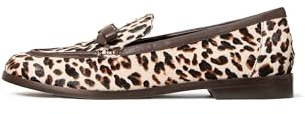 Kate Spade New York Womens Deco Bow Loafer, Leopard Haircalf, 6 UK
