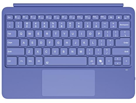 Magnetic Bluetooth Keyboard Cover for Surface Pro 12 1st 12 inch Laptop Released in 2025 with Backlit (Blue)