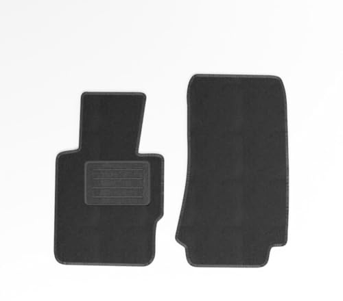 Mats4all Textil Fussmatten Passend für BMW Z3 1998-2003 | rutschfest | Mit Verstärkung | 2-teilig | Autoteppiche | Teppich-Set