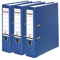 Falken 3er Pack PP-Color Kunststoff-Ordner. Made in Germany. 8 cm breit DIN A4 blau Vegan