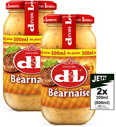 Devos Lemmens D & L Bearnaise Sauce 2x 300ml (600ml) - pikant und würzig