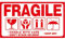 300 AufkleberFragile. This Way Up. Handle With Care, Zerbrechlich Etiketten, groß 15 x 9CM White-red vorsicht glas paketband 300 Stück vorsicht glas aufkleber