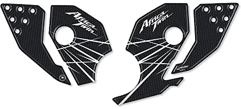 labelbike - 2 Adesivi in resina gel 3D Protezioni Battitacco pedane poggiapiedi moto compatibili con Honda Africa Twin 1000 2016-2018