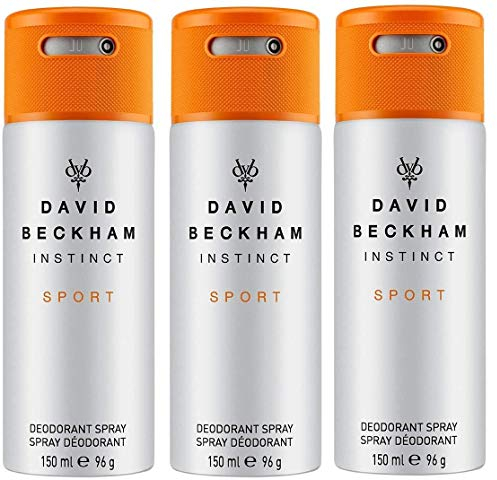 David Beckham Instinct Sport Deodorant Herren Bodyspray 150 ml 3er Pack