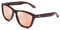 CLANDESTINE - Gafas de Sol Unisex - Modelo Model - Color Habana - Cristales Polarizados de Color Rosa con Filtro HD - Marco frontal TR90 - Protección UV 400-140 x 50 mm