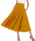 May Story Damen Retro Maxirock Hoher Taille Rockabilly Rock Lang Festlich Tellerrock Faltenrock (L, Kurkuma)